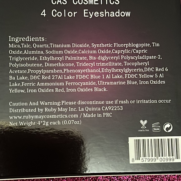 CAS Crescent moon eyeshadow quad - Picture 6 of 6
